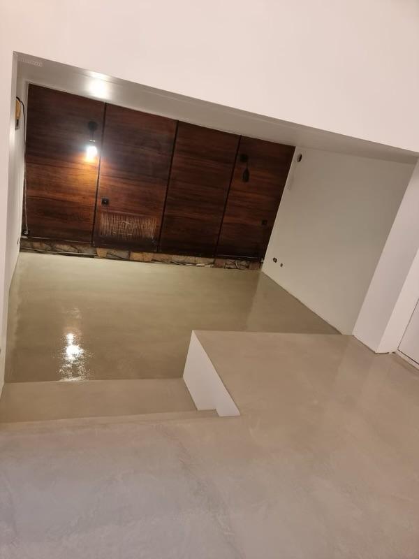 Béton ciré - Pendant travaux